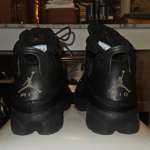 Jordan Black Athletic Shoes with Rugged Sole - Picture 13 of 13